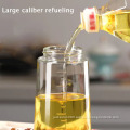 Large capacity oil pot Household oil pot with scale Simple and modern Automatic reflux seasoning pot Glass oil pot